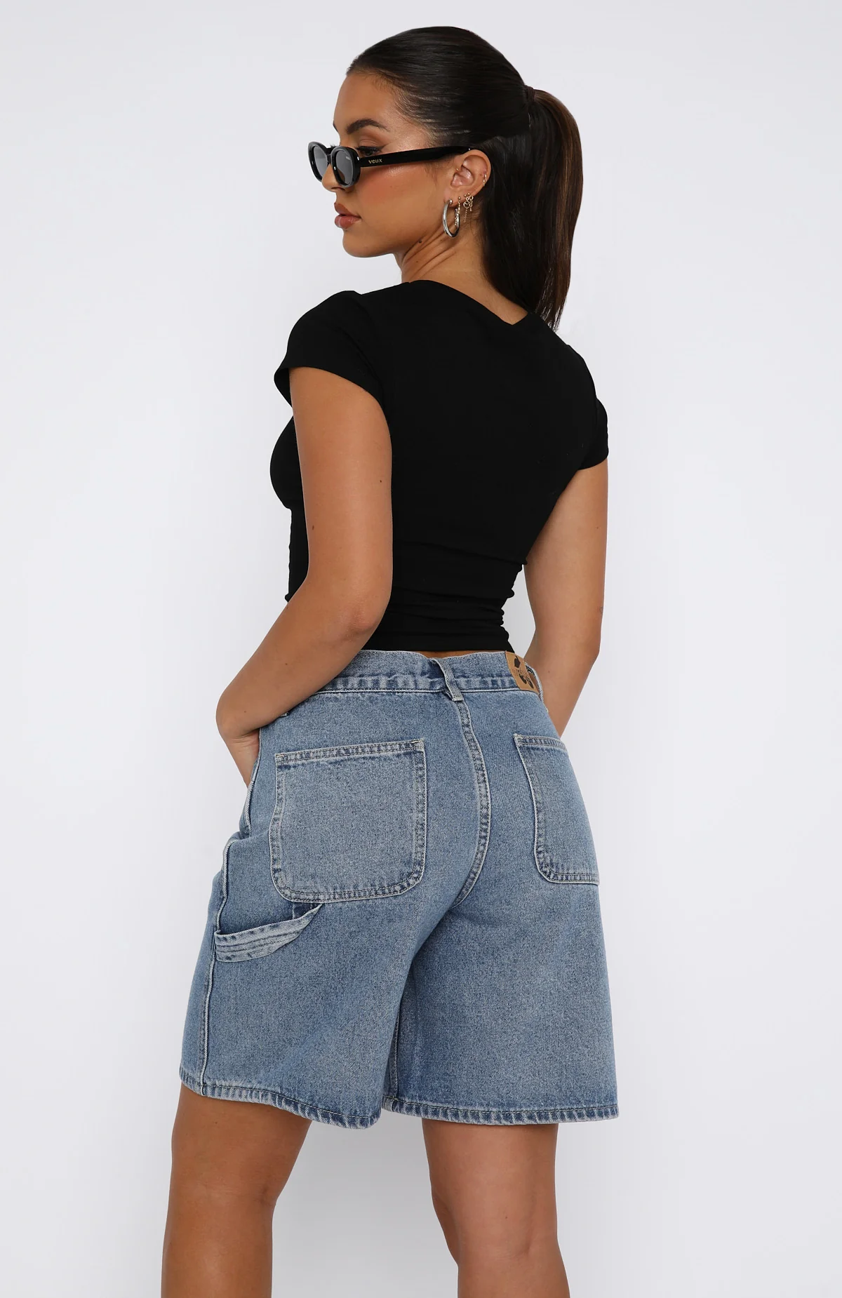 Break The Records Baby Tee Black - Image 4