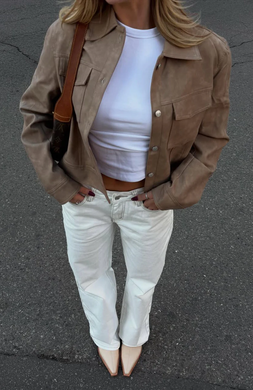 Bring The Style Low Rise Wide Leg Jeans Off White - Image 10