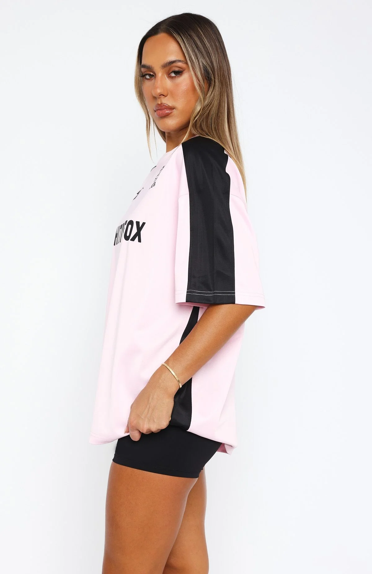 Checking Up On You Oversized Jersey Light Pink - Image 3