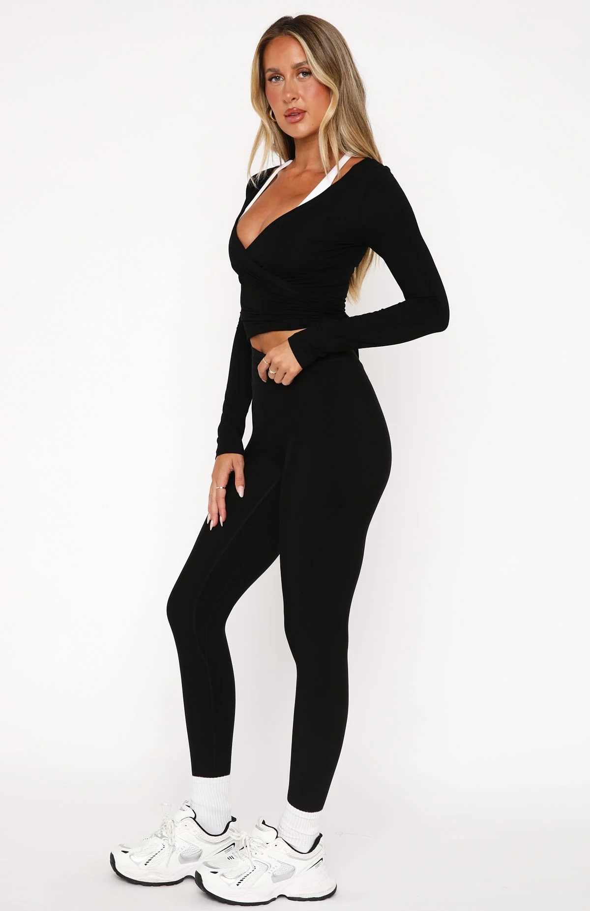 Go Getter High Waisted Leggings Black - Image 4