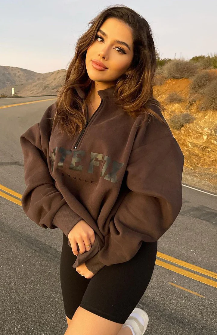 High Standard Zip Front Sweater Shadow - Image 8