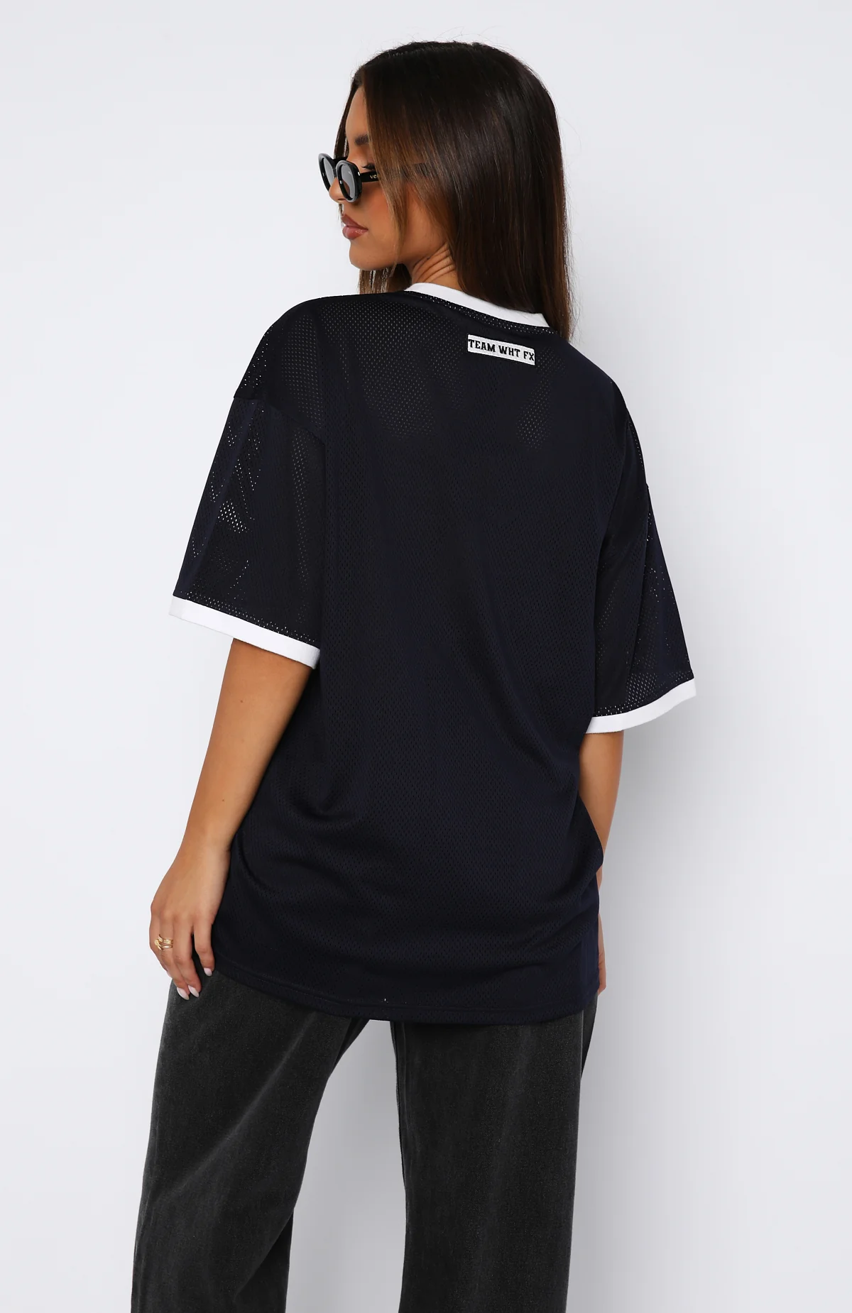 Hit A Home Run Oversized Jersey Navy - Image 4