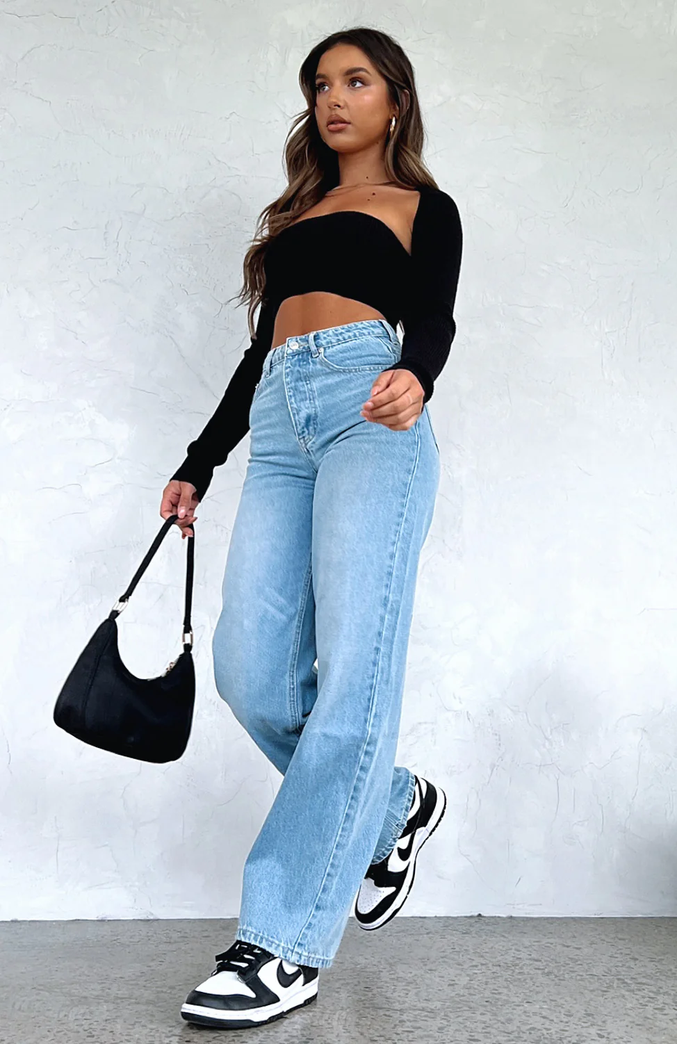 One Call Away High Rise Straight Leg Jeans Vintage Mid Blue - Image 7