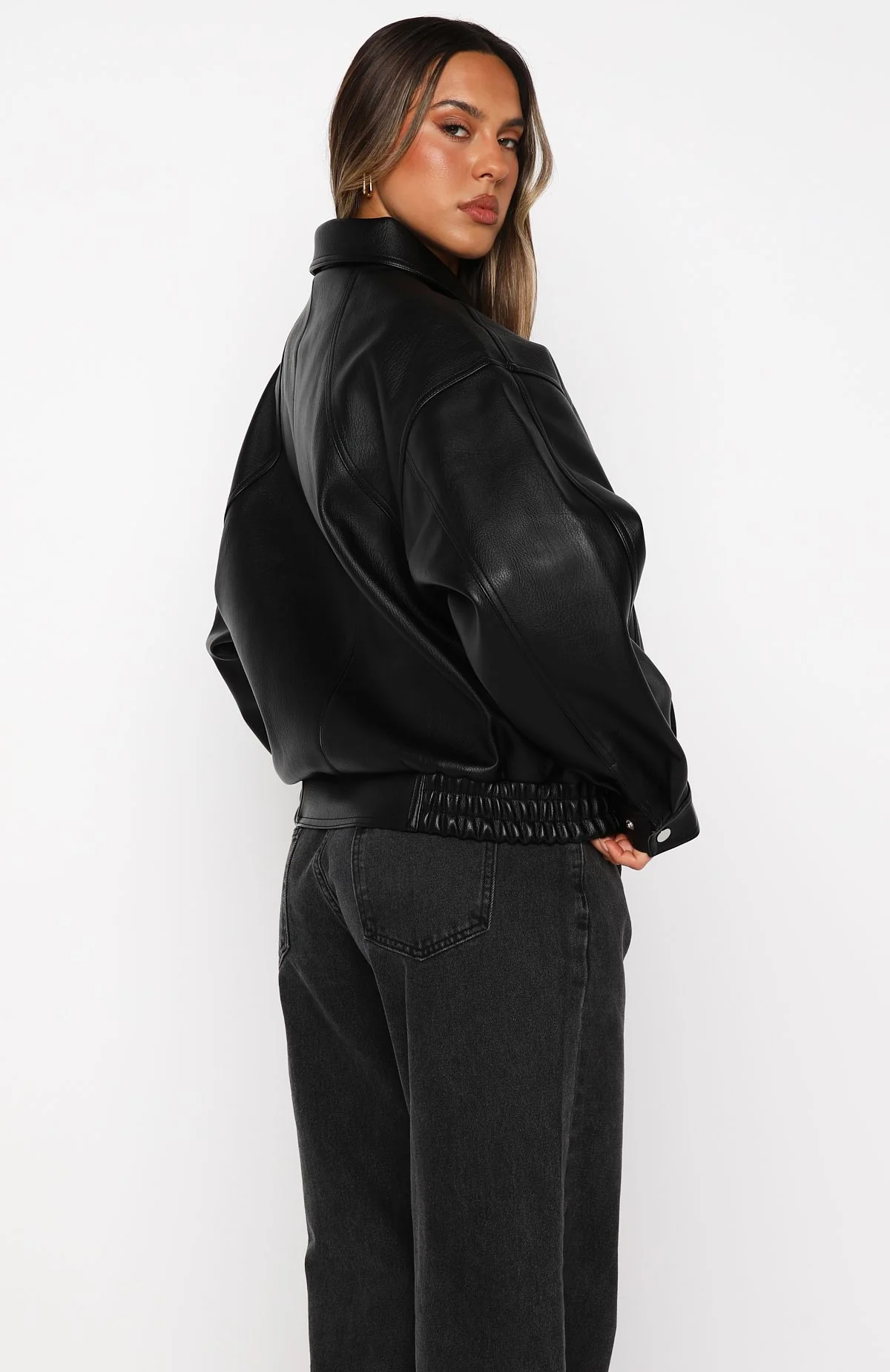 Retrograde PU Jacket Black - Image 4