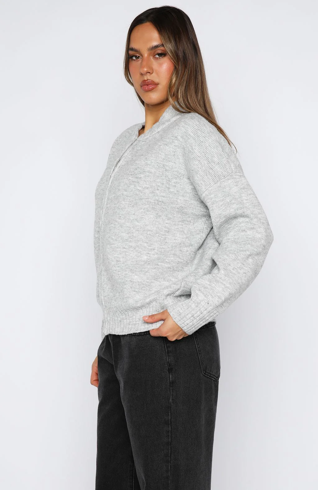 Unbreakable Bond Knit Jacket Grey Marle - Image 3