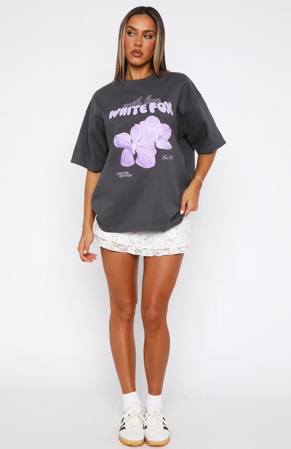 With Love Forever Oversized Tee Volcanic - Image 5