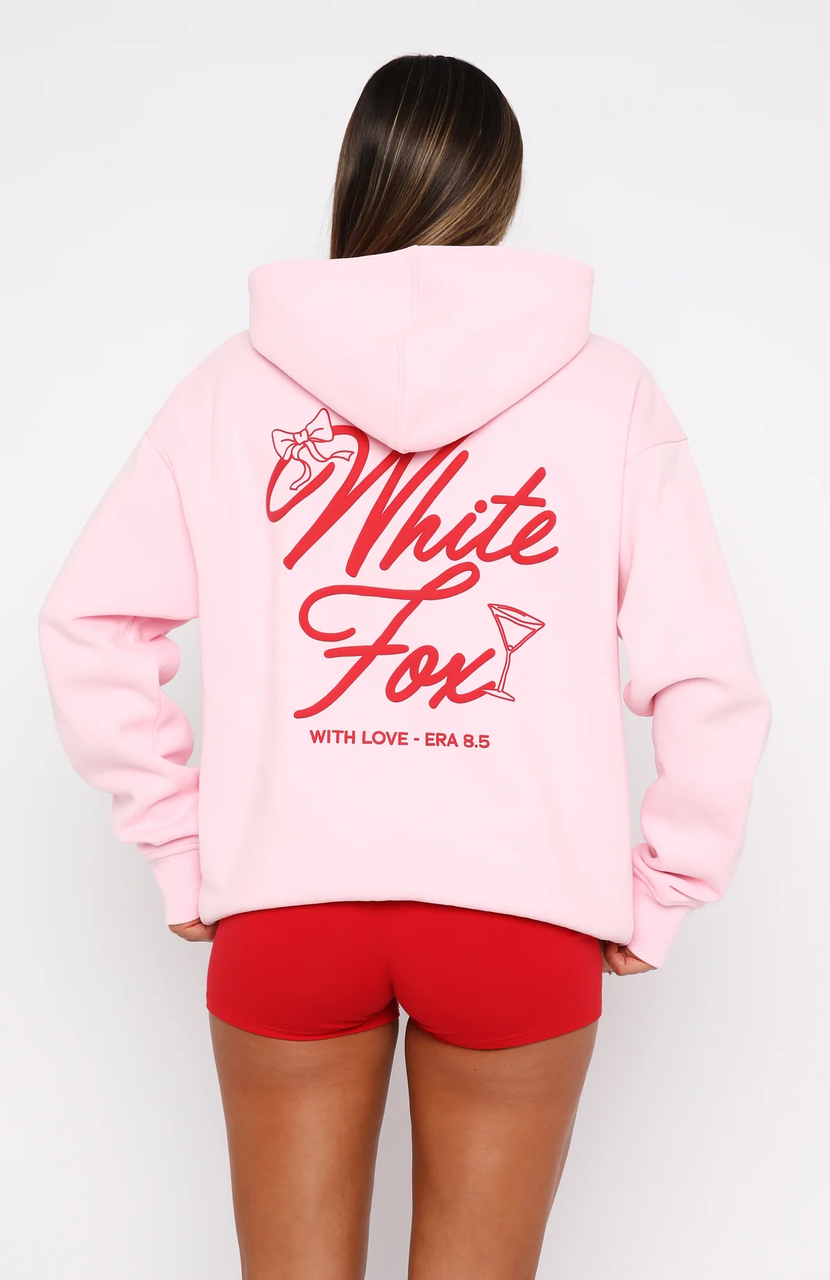 With Love & Kisses Oversized Hoodie Baby Pink - Image 6